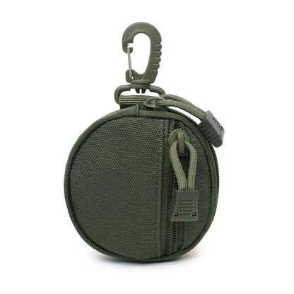 Mini EDC Pouch Keychain Zipper Holder Earphone Key Wallet Coin Purses Utility Outdoor Hiking Hunting Accessories Waist Bag
