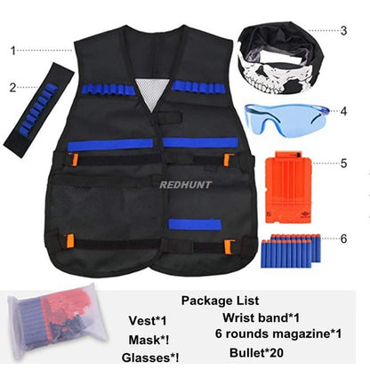 Tactical  Vest Hunting Paintball CS Kids Elite Tactical Vest Kit