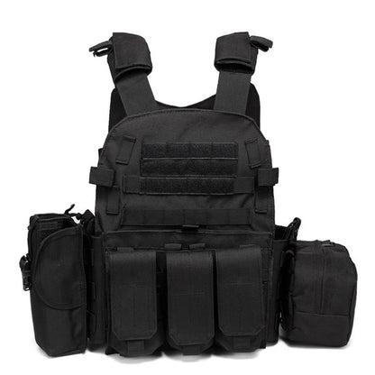 Tactical Vest Adjustable Shoulder Strap Nylon Hunting Vest Outdoor Sport Shooting Airsoft Accessories