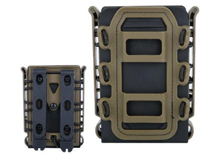 Tactical Magazine Pouch 9 mm Pistol Magazine Pouch Soft Shell Adjustable Hunting Universal Mag Carrier with MOLLE & Belt Clips