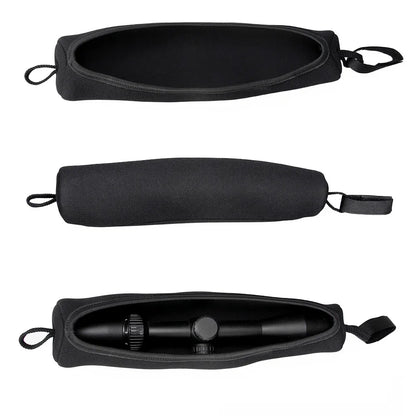 Black Neoprene Rifle Scope Cover Hunting Riflescope Bag Accessory Rifle Scope Pouch HK6-0096