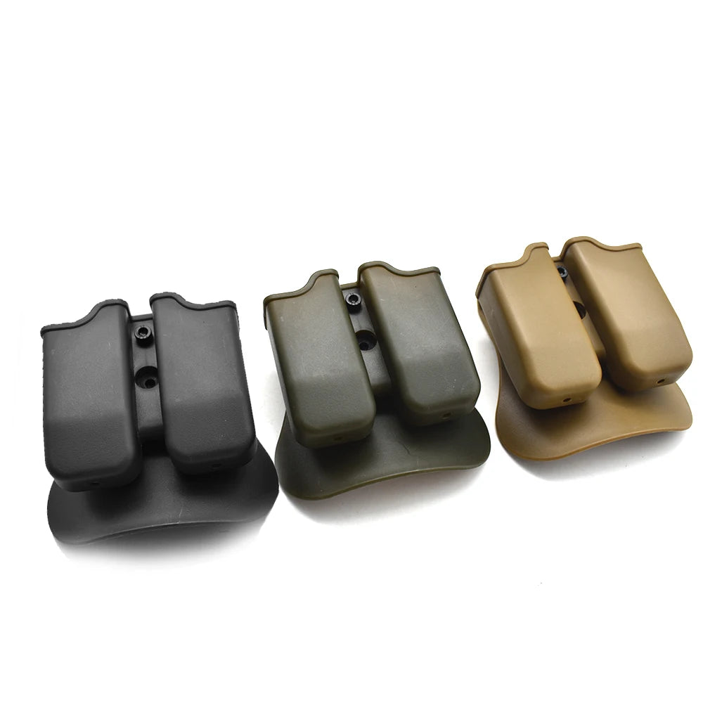 Tactical IMI Double Magazine Pouch Quick Mag Pouch Holder For GL17 M9 PX4  Hunting Gun Accessories