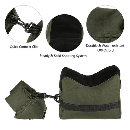 Tactical Hunting Equipment Support Frame with Unfilled Sandbags Front Rear Gun Bags Shooting Accessories for Precision