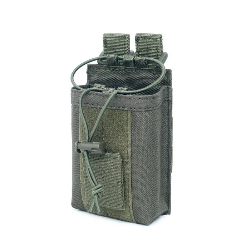 Molle Radio Pouch Walkie Talkie Interphone Holster Outdoor Hiking Hunting EDC Waist Bag Phone Holder Magazine Holder Pouches