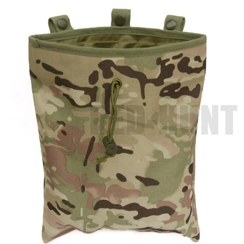 MOLLE Dump Pouch Tactical Mag Recovery Bag Drawstring Magazine Recycling Storage Pack Hunting Gear Holder