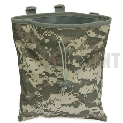 MOLLE Dump Pouch Tactical Mag Recovery Pouch Drawstring Magazine Recycling Pouch Airsoft Hunting Gear