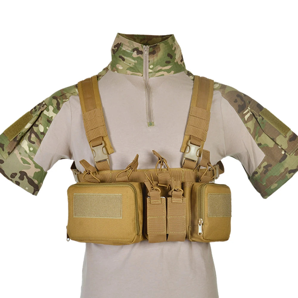 CS Match Wargame TCM  Chest Rig Airsoft Tactical Vest  Pack Magazine Pouch Holster Molle System Waist Men Nylon
