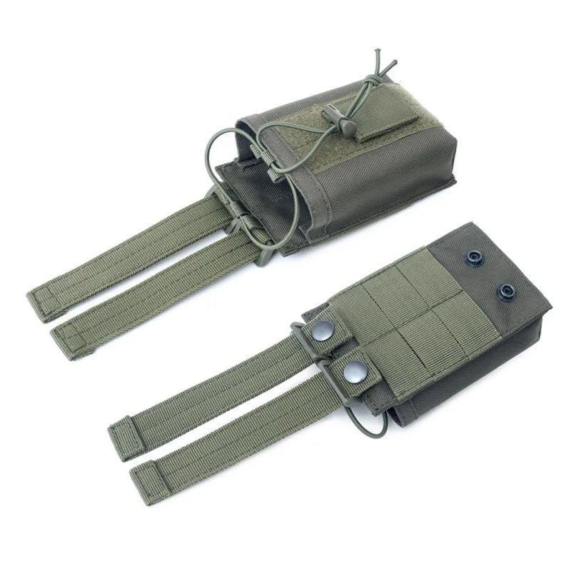Molle Radio Pouch Walkie Talkie Interphone Holster Outdoor Hiking Hunting EDC Waist Bag Phone Holder Magazine Holder Pouches