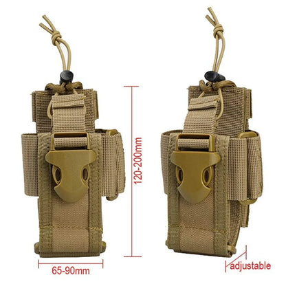 Tactical Molle Radio Holder Pouch Walkie Talkie Holster Nylon Waist Pack Belt Magazine Mag Pouch Pocket Hunting