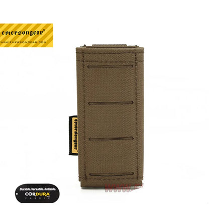 Emersongear Tactical LCS Pistol Magazine Pouch 9mm Mag Pouch Single Mag Carrier MOLLE Pouch Laser Cut Airsoft