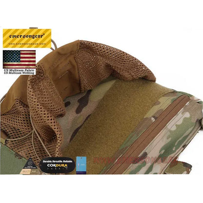 Emersongear LBX Style Tactical Water Bag Back Plate Liightweight Bungee Pack Helmet Bag Adjustable For Tactical 420 Vest