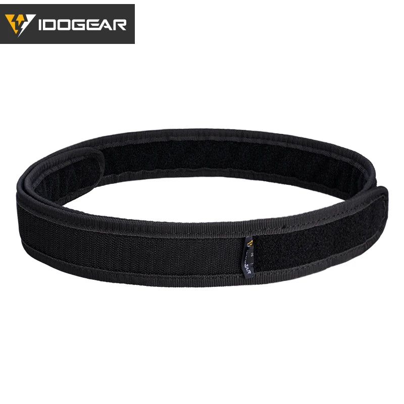 IDOGEAR Tactical Belt Mens Belts Sports Inner Belt  1.7" Waist Belt  Nylon Black 3418