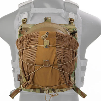 LXB Style Bungee Helmet Back Pack for 420 Vest Hunting, Airsoft Paintball, Backpack Storage Bag, Dustproof Cover, Gift