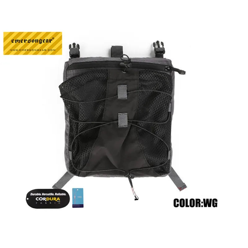 Emersongear LBX Style Tactical Water Bag Back Plate Liightweight Bungee Pack Helmet Bag Adjustable For Tactical 420 Vest