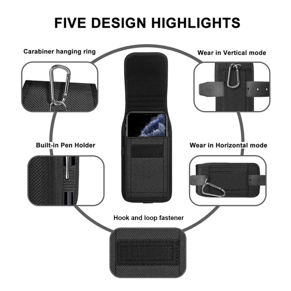 Tactical Phone Pouch Military Molle Pouch Waist Belt Bag Multifunction Cellphone Case Wallet Card Holder Hunting EDC Tools Bags