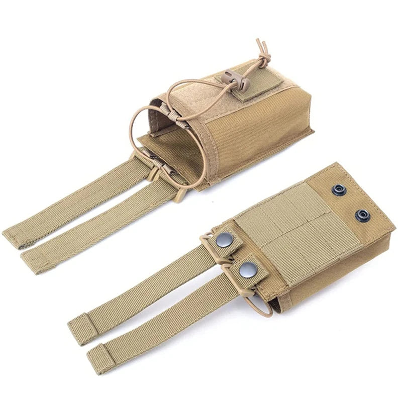 1000D Nylon Tactical Molle Walkie Talkie Holder Bag Radio Pouch Package Sports Pendant Hunting Magazine Mag Pouch