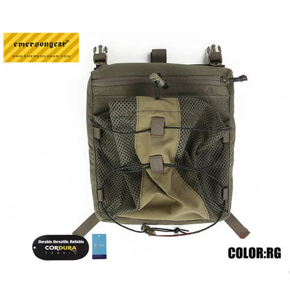 Emersongear LBX Style Tactical Water Bag Back Plate Liightweight Bungee Pack Helmet Bag Adjustable For Tactical 420 Vest
