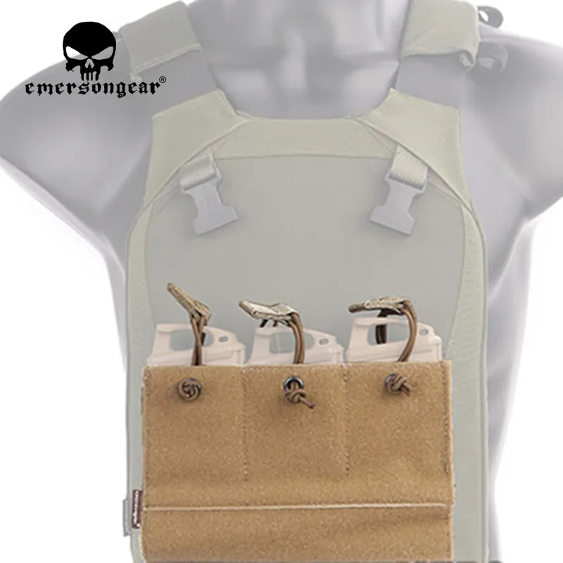 EmersonGear Triple M4 5.56 223 Magazine Insert Mag Pouch Carrier Hook and Loop Emerson Pouch for LV-MBAV LBT-6094EM9058