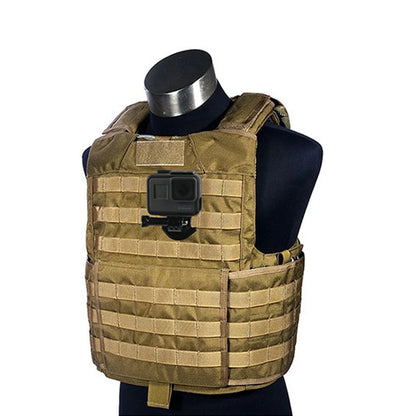 Aluminum Molle Tactical Vest Connection Base Mount for Gopro 13 12 9 7 6 5 Insta360 SJ4000 SJ7000 Yi 4K DJI OSMO Action Camera