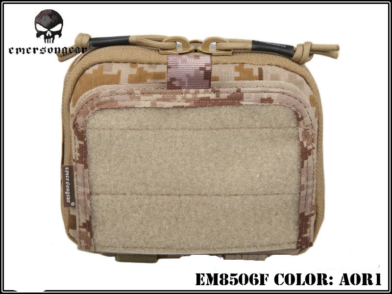 EMERSON ADMIN Multi-purpose Map Bag 500D NYLON for Airsoft and Hunting Tactical Pouches EM8506 Black