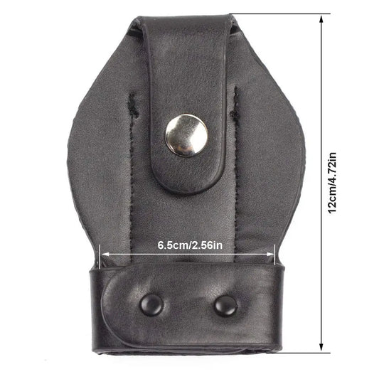 ROCOTACTICAL Bikini Handcuff Case with Metal Clip, Law Enforcement Standard Single Handcuff Pouch, Black