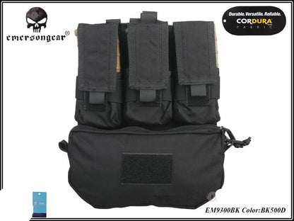 EmersonGear Assault Back Panel Tactical MOLLE Vest Ammo Carrier Pouch Set Panel FOR Hunting Vests