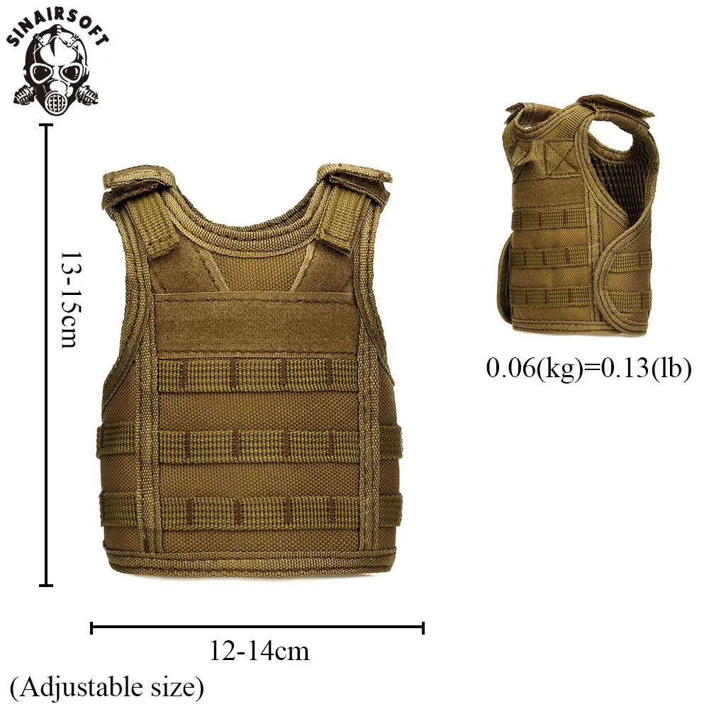 SINAIRSOFT Tactical Beer Molle Bottle Cover Vest Beverage Cooler Christmas Dress Up Accessories Halloween Party LY2074