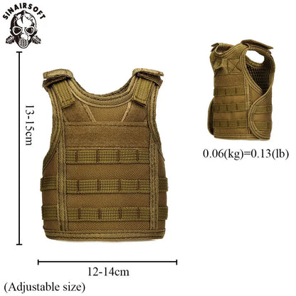 SINAIRSOFT Tactical Beer Molle Bottle Cover Vest Beverage Cooler Christmas Dress Up Accessories Halloween Party LY2074