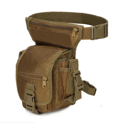 600D Nylon Men's Tactical Drop Leg Bag Hunting Waist Belt Bag For Travel Motorcycle Cycling Pack Adjustable Thigh Strap