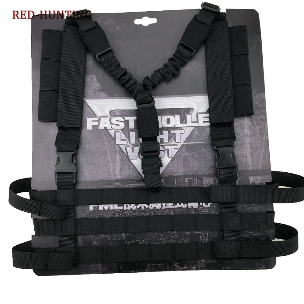 New Military Airsoft Combat MOLLE System Low Profile Chest Rig Easy-carrying Outdoor Hunting Gun Sling Chest Body Carrier