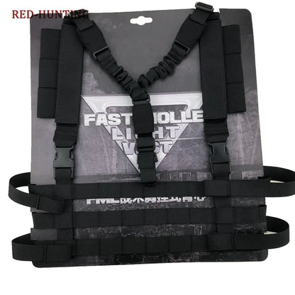 New Military Airsoft Combat MOLLE System Low Profile Chest Rig Easy-carrying Outdoor Hunting Gun Sling Chest Body Carrier