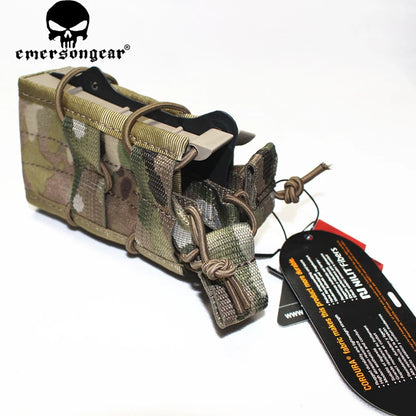 NEW EMERSONGear Double Modular Rifle Magazine Pouch Airsoft Hunting Utility MOLLE MAG Digital Desert Double Modular Pouches