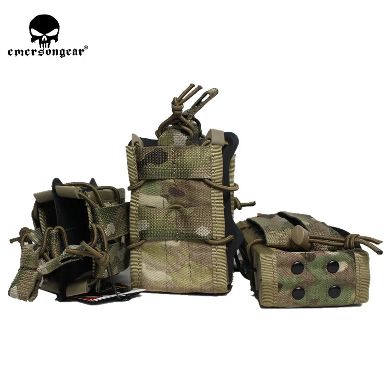 NEW EMERSONGear Double Modular Rifle Magazine Pouch Airsoft Hunting Utility MOLLE MAG Digital Desert Double Modular Pouches