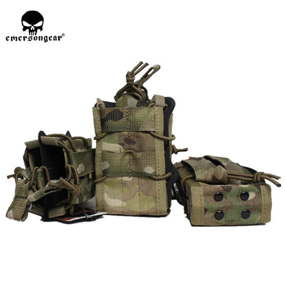NEW EMERSONGear Double Modular Rifle Magazine Pouch Airsoft Hunting Utility MOLLE MAG Digital Desert Double Modular Pouches