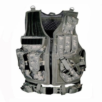 Tactical Vest Multi-Pocket Jungle Combat Security Hunting Outdoor CS Game Airsoft Training Protection Jacket