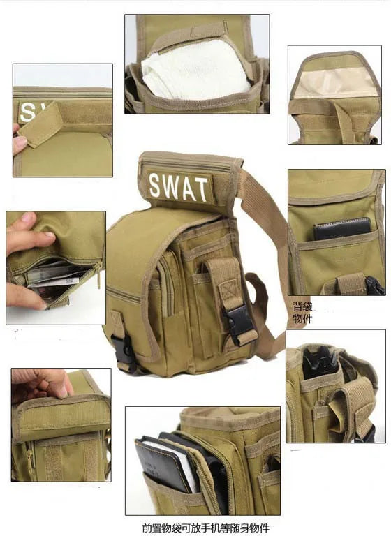 2024 real multifunctional swa waist pack leg bag tactical outdoor sports ride waterproof Hunting bags wholesale