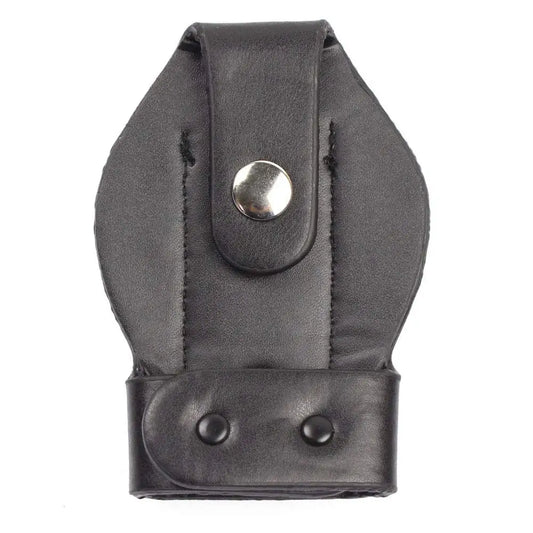 ROCOTACTICAL Bikini Handcuff Case with Metal Clip, Law Enforcement Standard Single Handcuff Pouch, Black