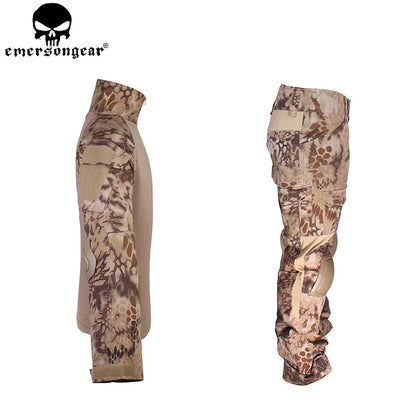 EMERSONGEAR Gen2 Tactical Suit Combat Shirt Pants With Elbow Knee Pads For Airsoft Paintball Outdoor Hunting Camo BDU HLD EM6980