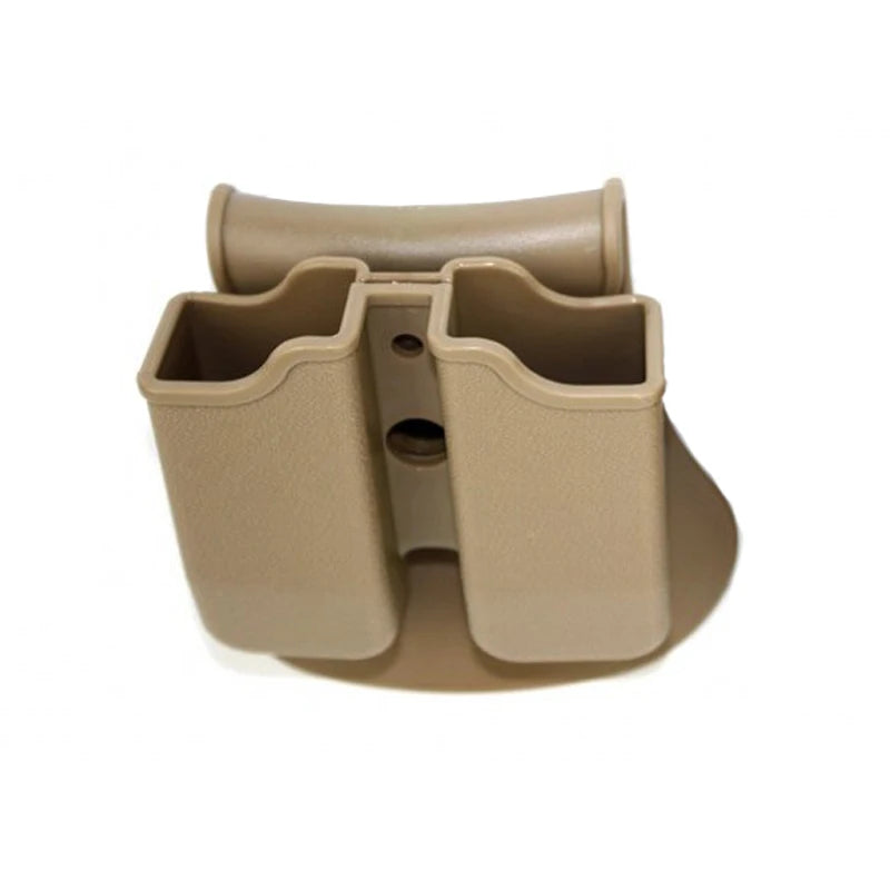 Tactical 9mm Double Magazine Pouches for Glock 17 Beretta M9 M92 Colt 1911 Hunting Universal 9mm .40 Mag Holster Mag Holster