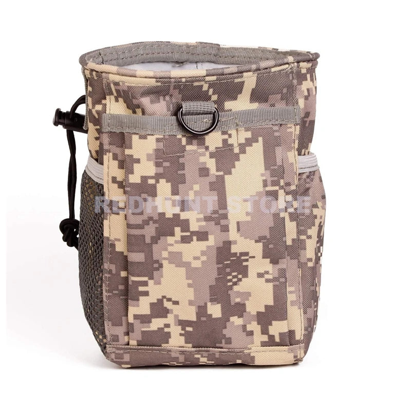 Tactical Molle Drawstring Magazine Dump Pouch Adjustable Utility Belt Fanny Hip Holster Bag Outdoor Ammo Pouch