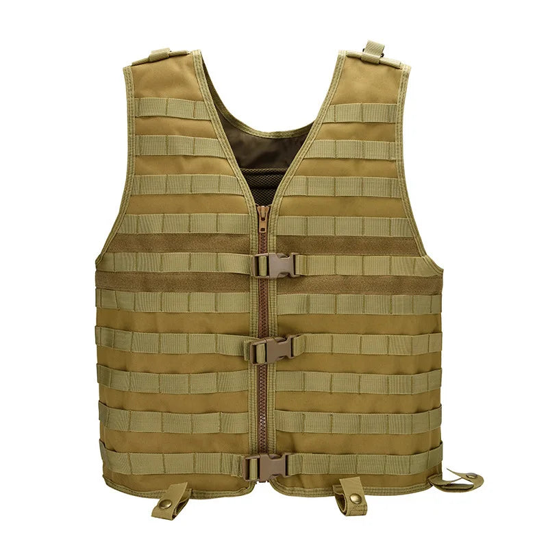 Tactical MOLLE Vest With Breathable Mesh Adjustable Outdoor Molle Modular Utility Vest For CS Wargame Hunting Accessories