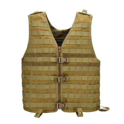 Tactical MOLLE Vest With Breathable Mesh Adjustable Outdoor Molle Modular Utility Vest For CS Wargame Hunting Accessories