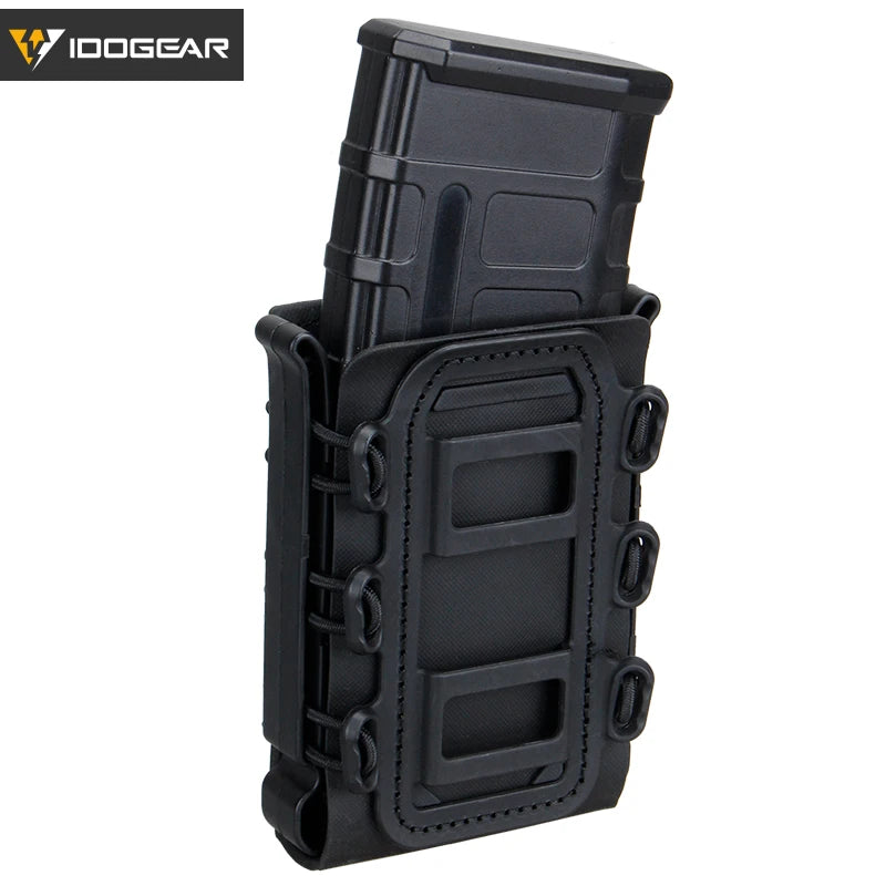 IDOGEAR 5.56mm 7.62mm Fast Mag Pouch Tactical Magazine Pouches Molle Belt Fast Attach Carrier Soft Shell  Mag Carrier