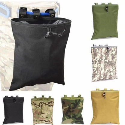 MOLLE Dump Pouch Tactical Mag Recovery Bag Drawstring Magazine Recycling Storage Pack Hunting Gear Holder