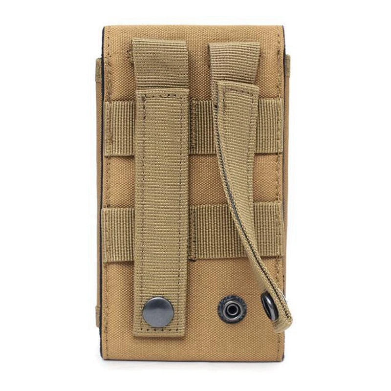 Molle Laser Pouch Tactical Cell Phone Belt EDC Pouch Holder Waist Bag Outdoor Mobile Phone Pack Bag with US Patch and Keychain