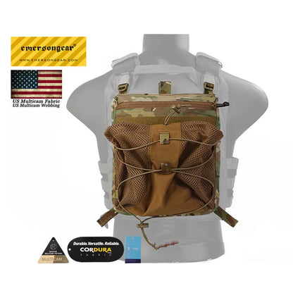 Emersongear LBX Style Tactical Water Bag Back Plate Liightweight Bungee Pack Helmet Bag Adjustable For Tactical 420 Vest