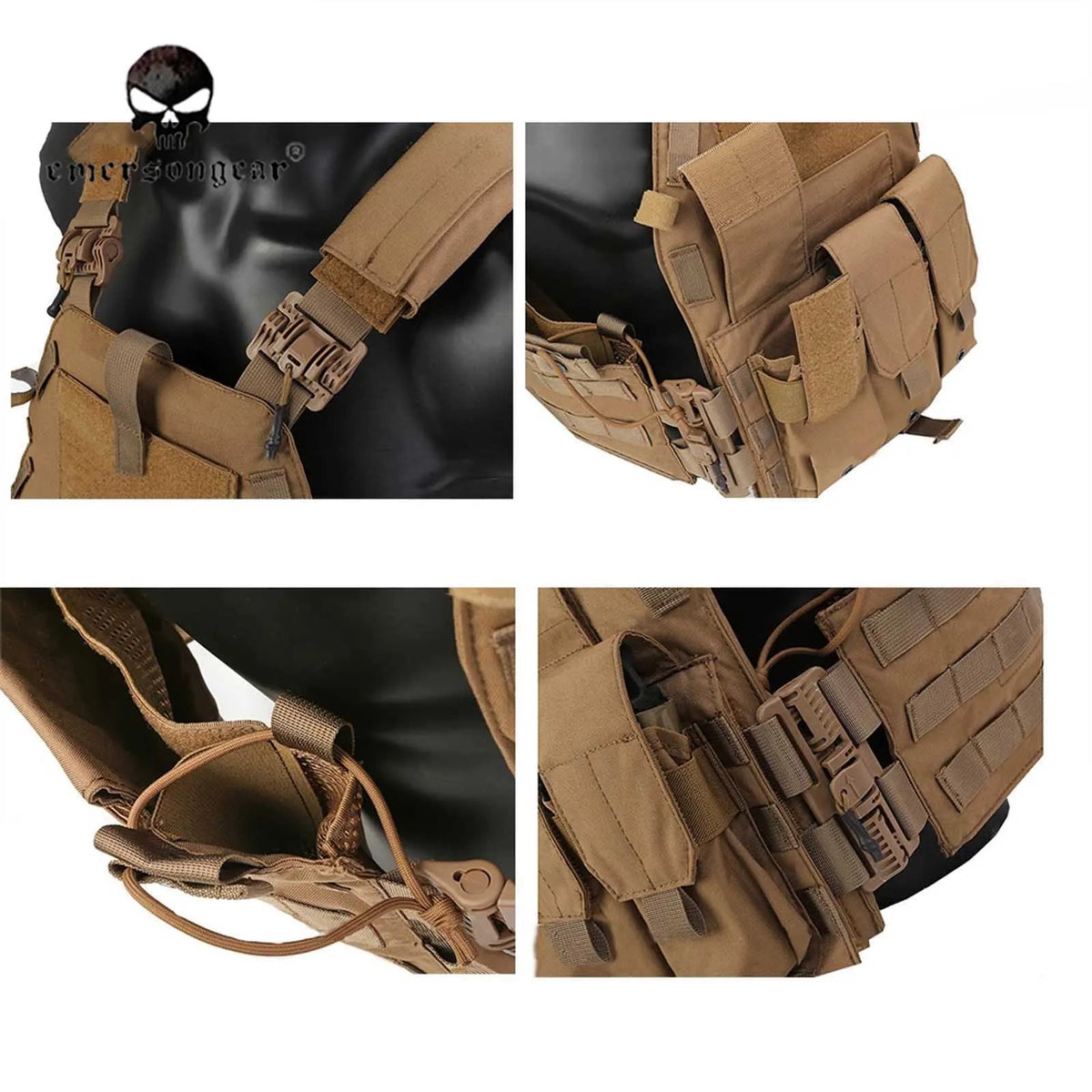 Emersongear Quick Release 094K Style Plate Carrier Tactical Vest EM7405