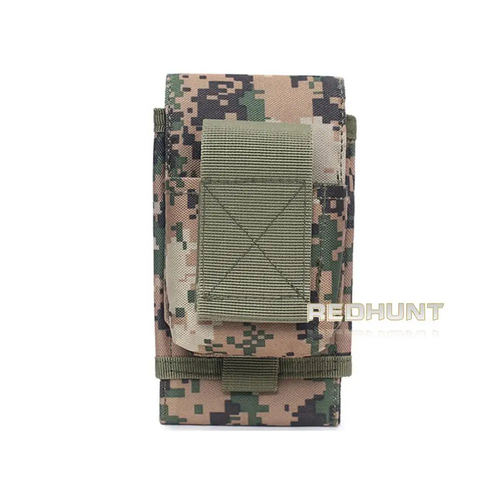 Tactical 5 inch Waist Phone Pouch Molle Sytsem Cellephone Bag Outdoor Cigarette Pouch Key Bag Outdoor Tool Accessory Bag