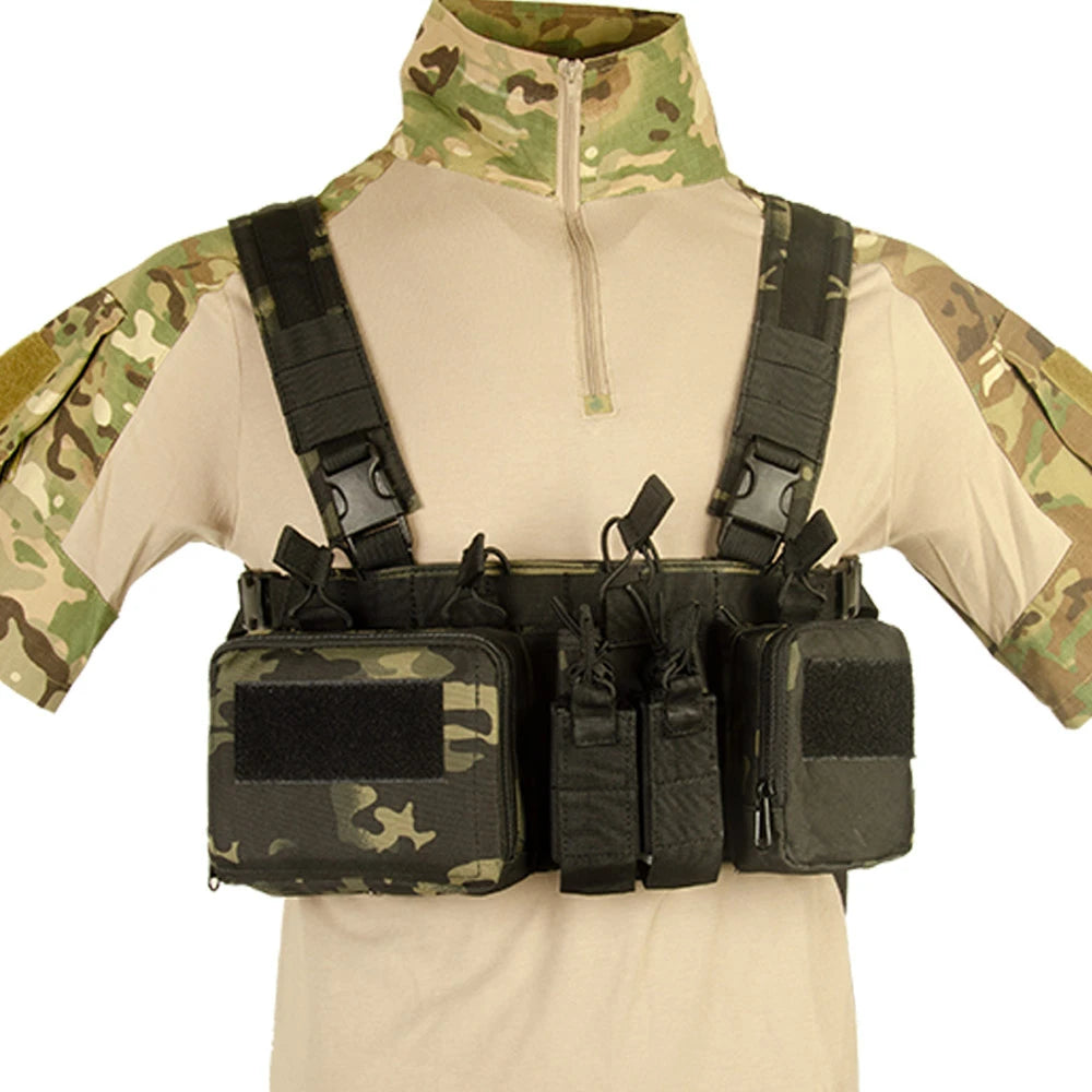 CS Match Wargame TCM  Chest Rig Airsoft Tactical Vest  Pack Magazine Pouch Holster Molle System Waist Men Nylon