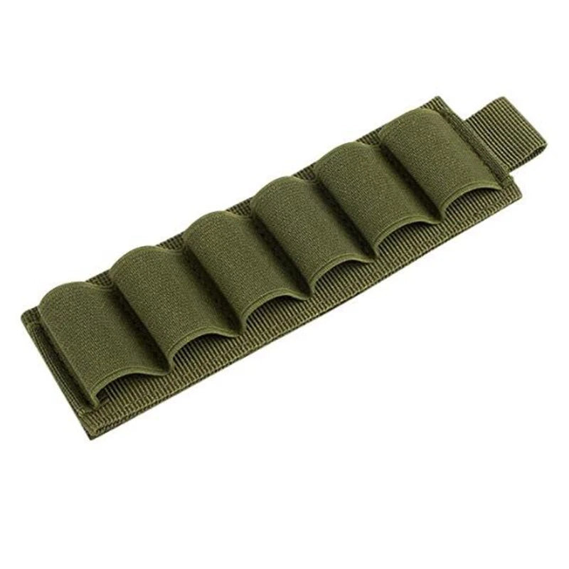Tactical Outdoor 6 Round Shotgun Shell Holder Ammunition Pistol Bullet Reload Holder with Adhesive Backing Sticker